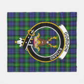 Couverture Polaire Clan Gordon Tartan moderne Plaid (Devant (Horizontal))