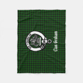 Couverture Polaire Clan Graham Crest Badge et Tartan (Devant)