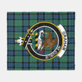 Couverture Polaire Clan Graham De Menteith Ancienne Tartan Plaid (Devant (Horizontal))