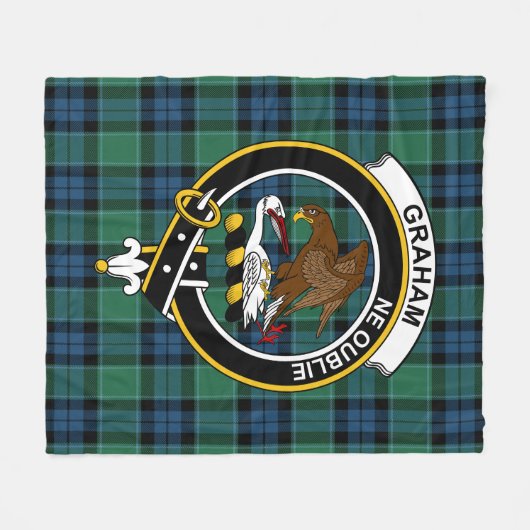 Couverture Polaire Clan Graham De Menteith Ancienne Tartan Plaid (Devant (Horizontal))