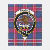 Couverture Polaire Clan Graham De Menteith Pink Tartan Plaid (Devant)