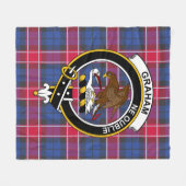 Couverture Polaire Clan Graham De Menteith Pink Tartan Plaid (Devant (Horizontal))