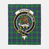 Couverture Polaire Clan Graham de Menteith Tartan Plaid (Devant)