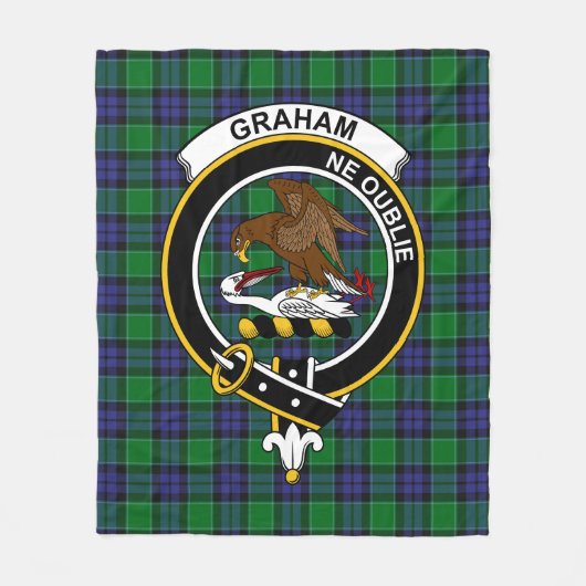 Couverture Polaire Clan Graham de Menteith Tartan Plaid (Devant)