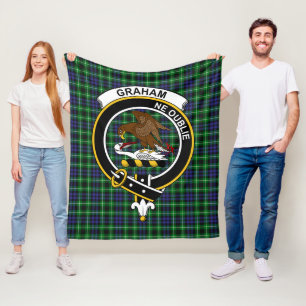 Couverture Polaire Clan Graham de Montrose Modern Tartan Plaid