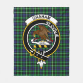 Couverture Polaire Clan Graham de Montrose Modern Tartan Plaid (Devant)