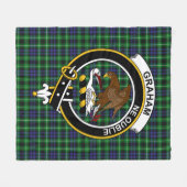Couverture Polaire Clan Graham de Montrose Modern Tartan Plaid (Devant (Horizontal))
