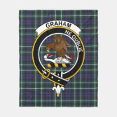 Couverture Polaire Clan Graham De Montrose Moderne Tartan Plaid (Devant)