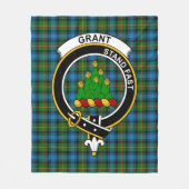 Couverture Polaire Clan Grant Chasse Tartan Plaid (Devant)