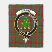 Couverture Polaire Clan Grant de Monymusk Tartan Plaid (Devant)