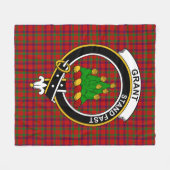 Couverture Polaire Clan Grant de Rothiemurchus Tartan Plaid (Devant (Horizontal))