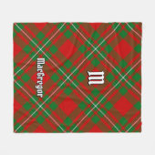 Couverture Polaire Clan Gregor Tartan Fleece Blanche (Devant (Horizontal))