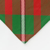 Couverture Polaire Clan Gregor Tartan Fleece Blanche (Coin)
