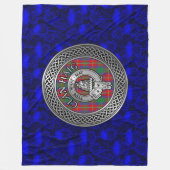 Couverture Polaire Clan Haig Crest & Tartan Knot (Devant)