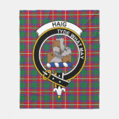 Couverture Polaire Clan Haig Tartan Plaid (Devant)