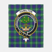 Couverture Polaire Clan Hamilton Chasse Tartan Plaid (Devant)