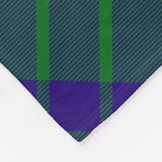 Couverture Polaire Clan Hamilton Crest sur la chasse Tartan (Coin)