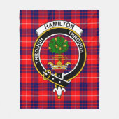 Couverture Polaire Clan Hamilton Modern Tartan Plaid (Devant)