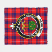 Couverture Polaire Clan Hamilton Modern Tartan Plaid (Devant (Horizontal))