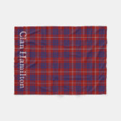 Couverture Polaire Clan Hamilton Tartan Fleece Blanche (Devant (Horizontal))