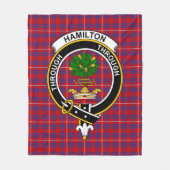 Couverture Polaire Clan Hamilton Tartan Plaid (Devant)