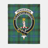 Couverture Polaire Clan Henderson Ancien Tartan Plaid (Devant)