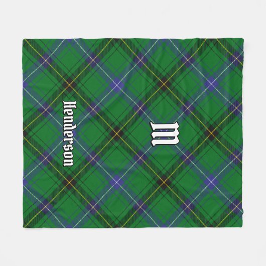Couverture Polaire Clan Henderson Tartan (Devant (Horizontal))