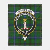 Couverture Polaire Clan Henderson Tartan moderne Plaid (Devant)
