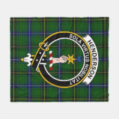 Couverture Polaire Clan Henderson Tartan moderne Plaid (Devant (Horizontal))