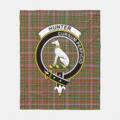 Couverture Polaire Clan Hunter 1819 Tartan Plaid (Devant)