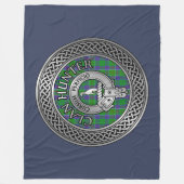 Couverture Polaire Clan Hunter Crest & Tartan Knot (Devant)