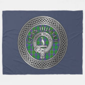 Couverture Polaire Clan Hunter Crest & Tartan Knot (Devant (Horizontal))