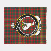 Couverture Polaire Clan Hunter (USA) Tartan Plaid (Devant (Horizontal))