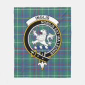 Couverture Polaire Clan Inglis Ancien Tartan Plaid (Devant)