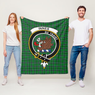 Couverture Polaire Clan Innes Chasse Tartan Plaid