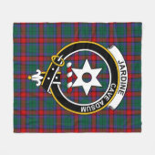 Couverture Polaire Clan Jardine robe Tartan Plaid (Devant (Horizontal))