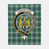 Couverture Polaire Clan Johnston habit Tartan Plaid (Devant)