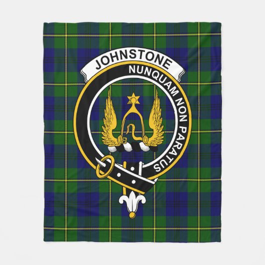 Couverture Polaire Clan Johnston Tartan Plaid Moderne (Devant)