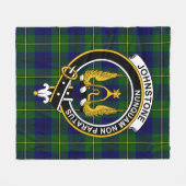Couverture Polaire Clan Johnston Tartan Plaid Moderne (Devant (Horizontal))