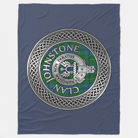 Couverture Polaire Clan Johnstone Crest & Tartan Knot (Devant)