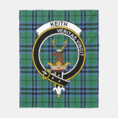 Couverture Polaire Clan Keith Ancien Tartan Plaid (Devant)