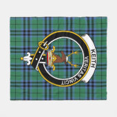 Couverture Polaire Clan Keith Ancien Tartan Plaid (Devant (Horizontal))