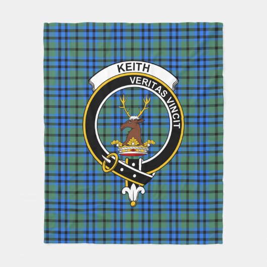 Couverture Polaire Clan Keith Tartan Plaid (Devant)