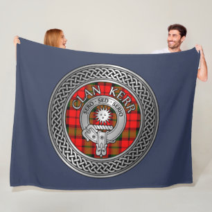 Couverture Polaire Clan Kerr Crest & Tartan Knot