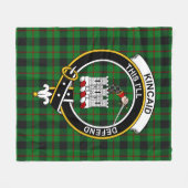 Couverture Polaire Clan Kincaid Tartan Plaid (Devant (Horizontal))