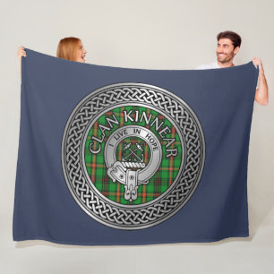 Couverture Polaire Clan Kinnear Crest & Tartan Knot