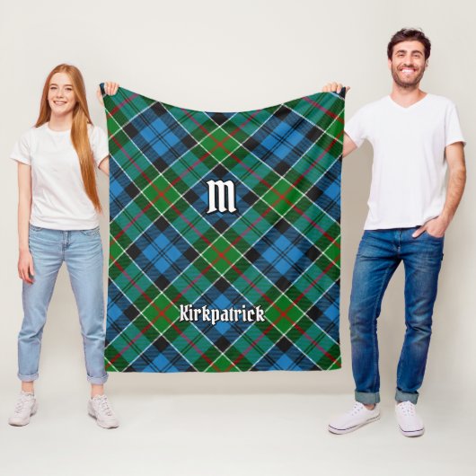 Couverture Polaire Clan Kirkpatrick Tartan (En situation)