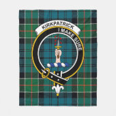 Couverture Polaire Clan Kirkpatrick Tartan Plaid (Devant)