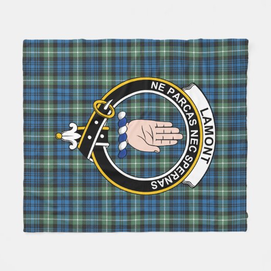 Couverture Polaire Clan Lamont Ancienne Tartan Plaid (Devant (Horizontal))