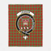 Couverture Polaire Clan Lennox (Lennox Kincaid) Tartan Plaid (Devant)